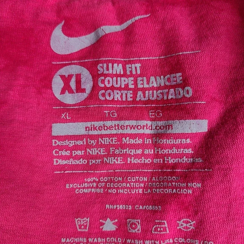Nike Running T-Shirt Girls XL Pink‎ Tie Dye Slim Fit Olympic 2012 Eugene OR